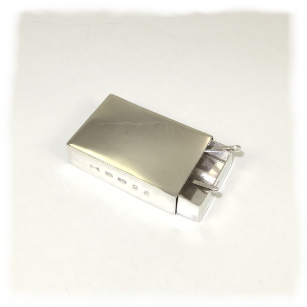 Sterling silver match box